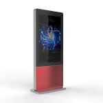 Floor Standing LCD Kiosk Displays 55 Inch LCD Screen Advertising Outdoor