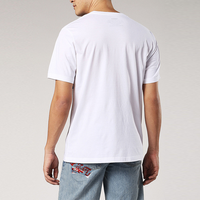 Custom White Summer Men T Shirt Digital Printing Skull Style O Neck 100% Cotton