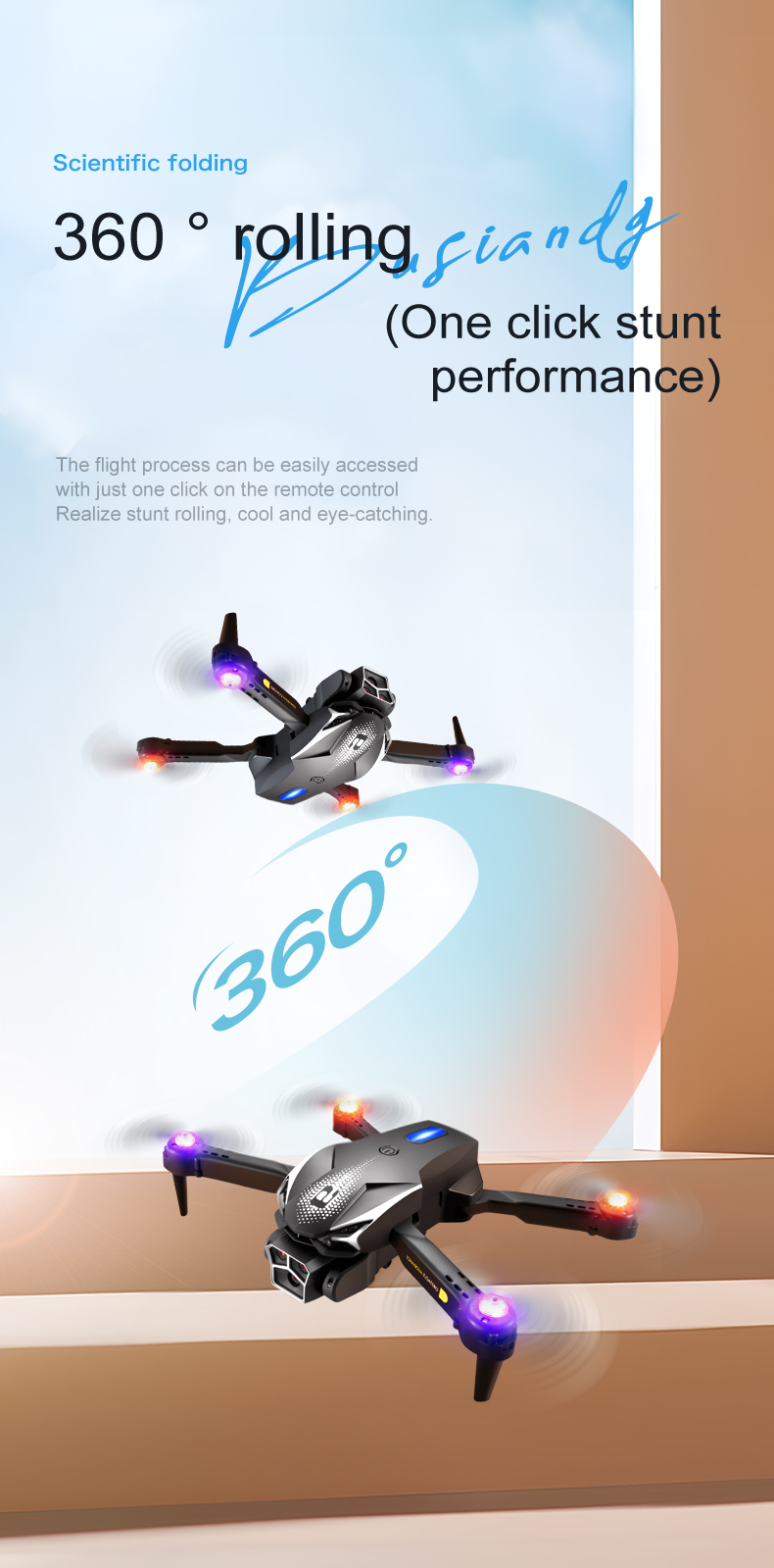 Lu600 Folding Drone Photography 2.4g Wifi Mini Drone 4k Waterproof Optical Flow Air Drone Quadcopter Phone Control For Beginner