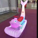 Unisex Electric Ride On Car for Kids and Adults Dazzling Colorful Dolphin
