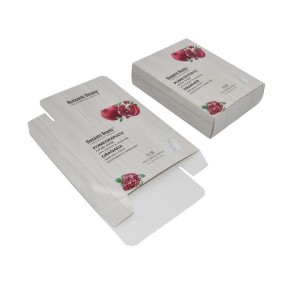 Buy cheap Custom Paper White Cosmetic Packaging Boxes For Facial Mask from wholesalers