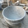 Buy cheap White Oval Marble Bathtub Natural Stone Bathroom Bath Freestanding European Style Home Decoration from wholesalers