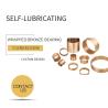 Buy cheap DIN 1494 Plain CuSn8 Self Lubricating Bronze Bushings 160-165-60mm Perforated from wholesalers