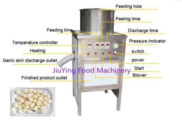Buy cheap Stainless Steel 150KG/H Electric Garlic Skin Peeling Machine from wholesalers