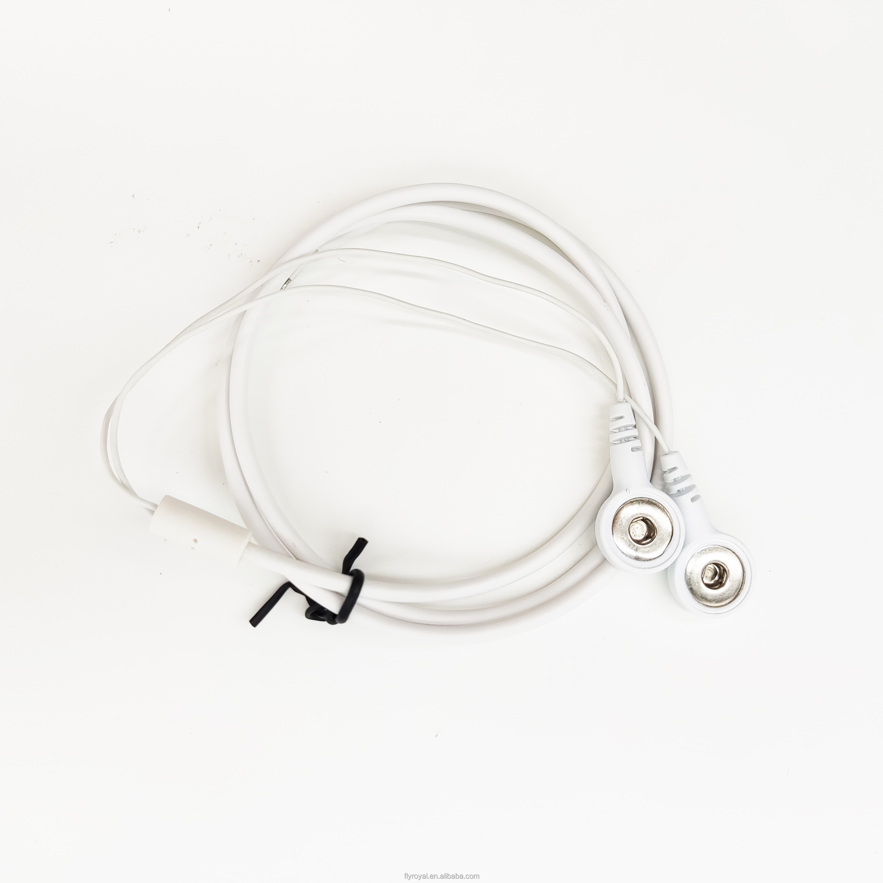 4.0mm Electrode Snaps ECG Cables For Medical Equipment 2 Lead