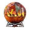 Buy cheap Sphere Design Corten Steel Firepits Rustic Red Or Customized Finish from wholesalers