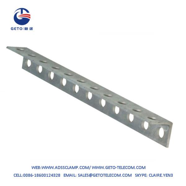 Buy cheap H.D.G Pole Cross Arm With 11 Holes Outdoor FTTH 436x40x40mm Galvanized from wholesalers