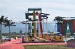 Theme Water Park / Swimming Pool Fiberglass Adult Water Slides 12 m Height