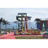 Buy cheap Theme Water Park / Swimming Pool Fiberglass Adult Water Slides 12 m Height from wholesalers