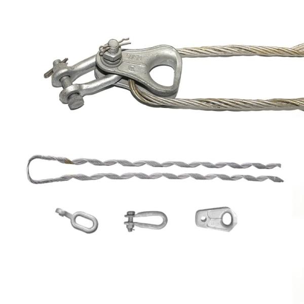 Overhead Line Accessories Pre-twisted wire Preformed Full Tension Guy Grip