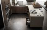 Tailored Modern Wood Veneer Kitchen Cabinets System Customized With Storage