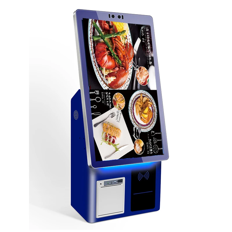 Android/Win Self Ordering Digital Kiosk With Ticket Printing QR RFID Scanner