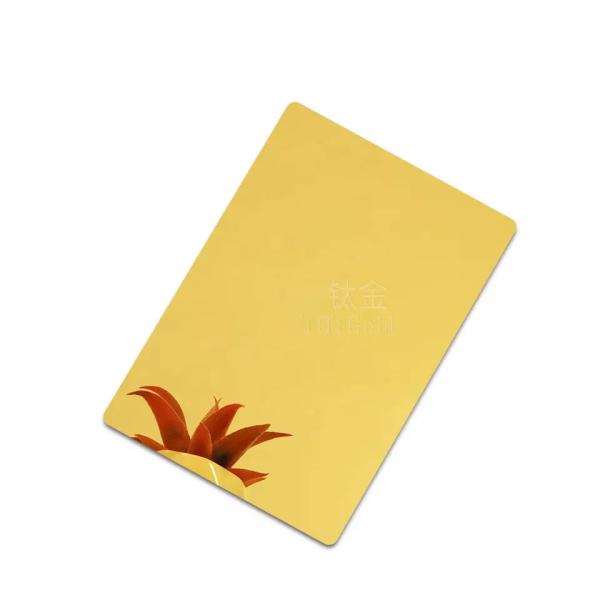 Buy cheap Length 1-90m Gold Color Stainless Steel Sheet Fireproof Corrosion Resistant from wholesalers