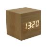 Buy cheap Promotional Electronic wooden led alarm clock wood logo customized from wholesalers