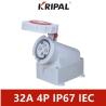 Buy cheap IP67 Waterproof Industrial Coupler Combination IEC Standard 32A 4P from wholesalers