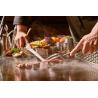 Buy cheap Rectangle Stainless Steel Japanese Teppanyaki Grill Table Built in Griddle from wholesalers