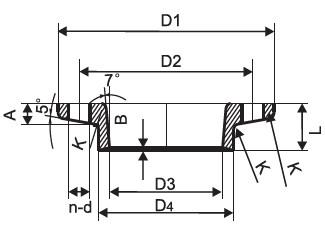 Buy cheap OEM Ductile Iron Fittings K Type Joint Gland NBR Gasket ISO2531 Standard from wholesalers