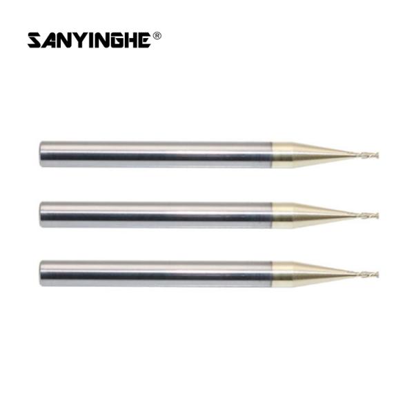 Buy cheap 2 Flute CNC Carbide End Mill Bit D1mm D2.5mm HRC63 Micro Square Cutting Tool from wholesalers