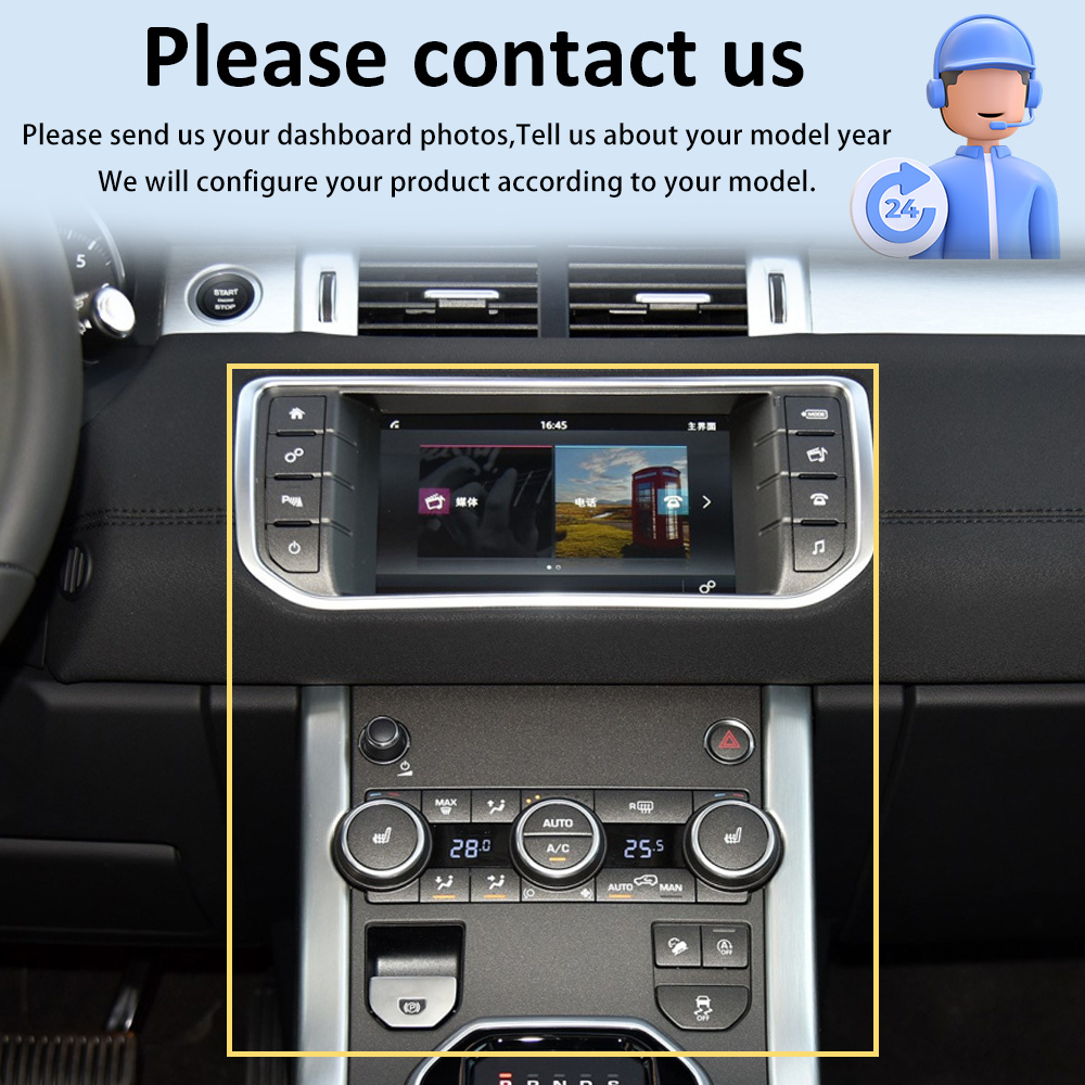 Viknav Car Radio For Land Rover Evoque L551 L538 (2012-2018) 10.25 inch With AC Air Conditioning Panel Climate Control