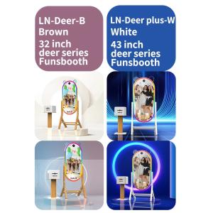 Buy cheap RGB LED Interactive Mirror Touch Screen Photo Booth Event 360 Photo Booth With Instant Print from wholesalers