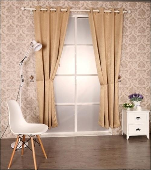 Buy cheap Embossed Polyester Black Out Window Curtain from wholesalers