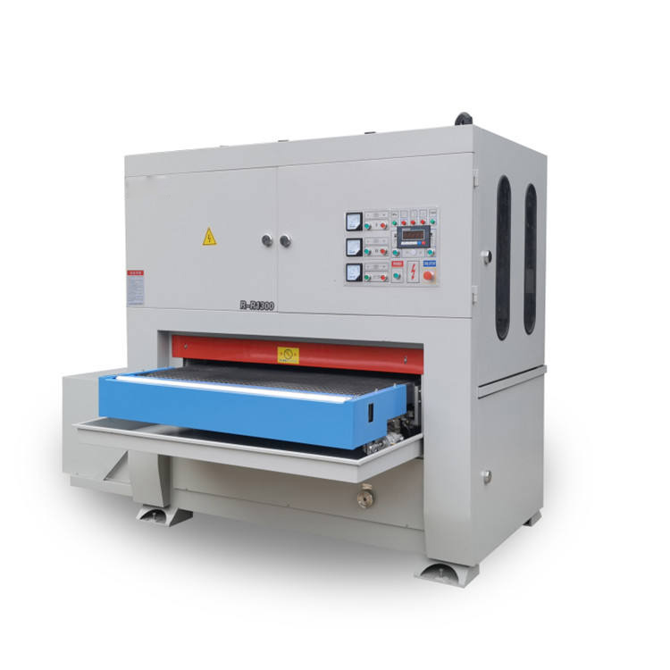 Double Abrasive Belt Automatic Polishing Machine 30KW Stainless Steel Cutting Plate