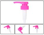 Purple PP Plastic Foam Pump Head 33mm 4.4g Non Spill Ribbed Closure