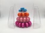 Small 4 Tier Portable Plastic Macaron Packaging 25cm Plastic Macaron Tower