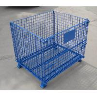 Buy cheap TLWY Be Reused 50*50mm Foldable Wire Mesh Container Cage With Wheel product