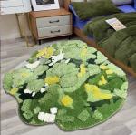Irregular Polyacrylonitrile Fiber Bedroom Floor Carpet Minuta Pattern European