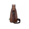 Buy cheap USB Charging Messenger Shoulder Strap Bag Reusable PU Leather from wholesalers