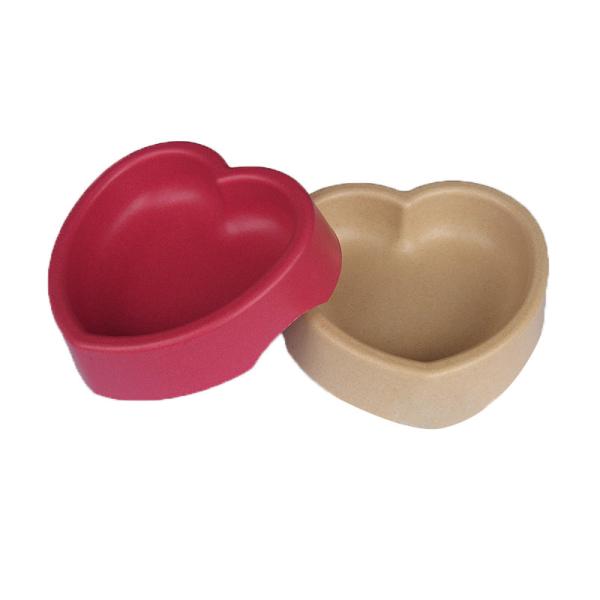 Buy cheap Heart Shaped Dog And Cat Bowls Cute Unbreakable Durable Pet Bowl 200g Weight from wholesalers