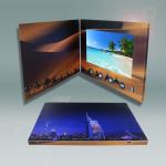 Foil Stamping High Resolution 4.3 Inch HD TFT digital video brochure,video