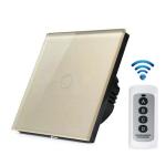 EU Standard Crystal Glass Panel Touch Screen light Switch 1 gang/2 gang/3gang