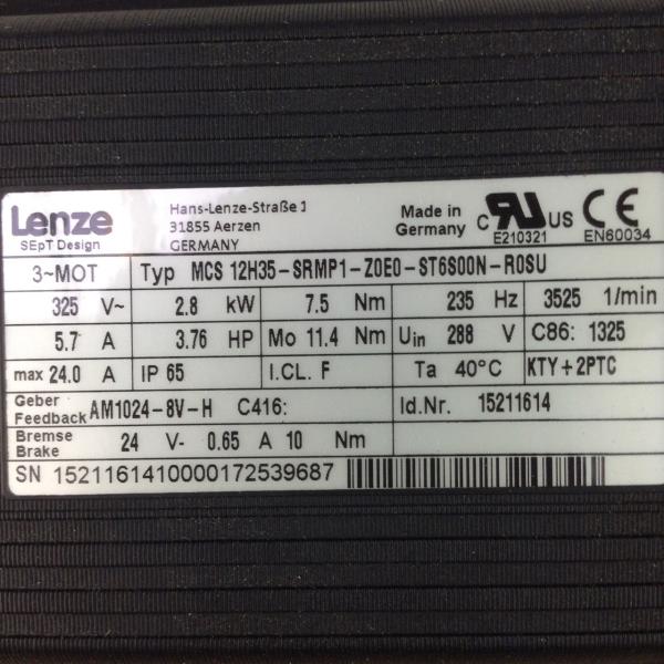 Buy cheap LENZE MCS 12H35-SRMP1-Z0E0-ST6S00N-R0SU Rated speed 2323 2323 from wholesalers