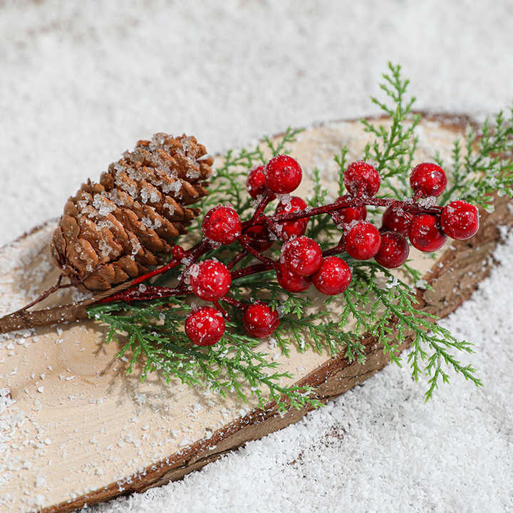 Christmas Decoration Supplies Picks Articulos Decoracion Artificial Foam Christmas Glitter Flower Picks