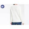 Buy cheap Valley Ripple Knitting Ladies Wool Crew Neck Jumpers , Long Sleeve Wool Sweater from wholesalers