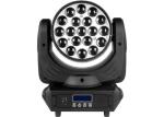 Zoom 19pcs * 15W Led Moving Head Wash Concert / Wedding Stage Light Red Green