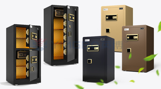 Solid Steel Smart Home Luxury Home Safes 46kg Fingerprint Lock Safe YB/RS-80