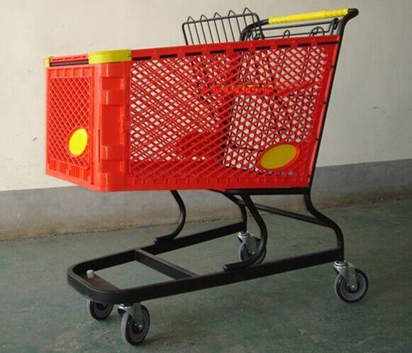 Buy cheap Virgin PP Unfolding Shopping Basket Trolley American Style Retail Carts180L from wholesalers
