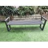 Buy cheap Waterproof Metal Park Benches , Anti Rust Mild Steel Bench With Armrests from wholesalers