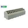 Buy cheap 3.50 mm Spring Terminal Block Grey Plastic Housing Brass Pin from wholesalers