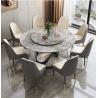 Buy cheap Light Luxury Modern Marble Round Table With Turntable Household Dining Table from wholesalers
