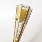 Outdoor Party Natural Bamboo Torch With Refillable Replacement Metal Oil