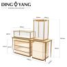 Buy cheap Modern Glass Stainless Steel Fashionable Jewelry Showcase No Installation With Led Light from wholesalers