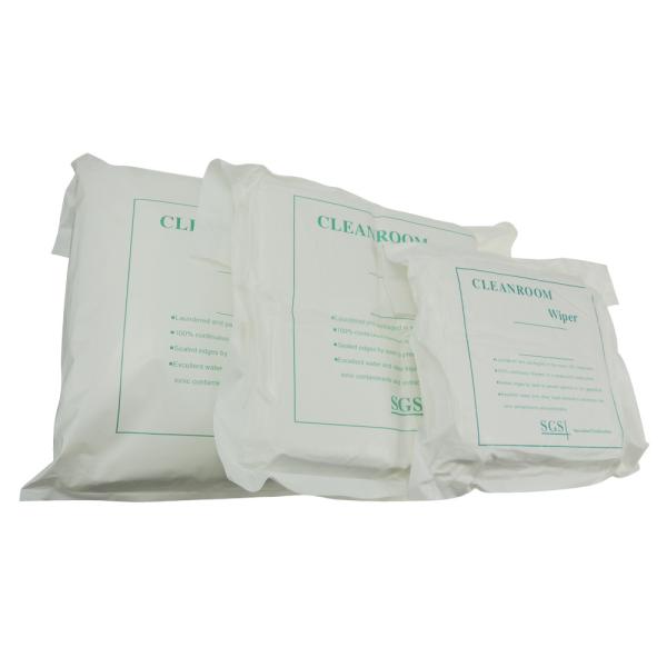 Buy cheap Ultrasonic Cut Double Knnit Polyester 6"*6" Cleanroom Wipes from wholesalers