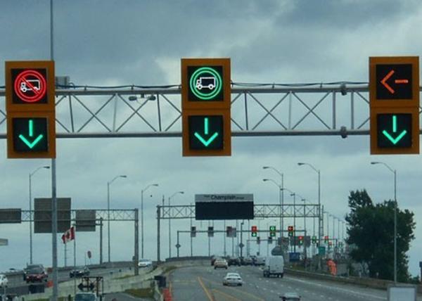 Buy cheap Waterproof Traffic Led Signs , Overhead Lane Signals Adapt Different Weather from wholesalers