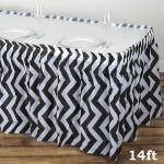 Gold Stripe Modern Style Square table skirt Party Event Supplies Decoration