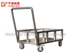 Large Load Stainless Steel Rolling Cart , Super Strong Stainless Steel Trolley