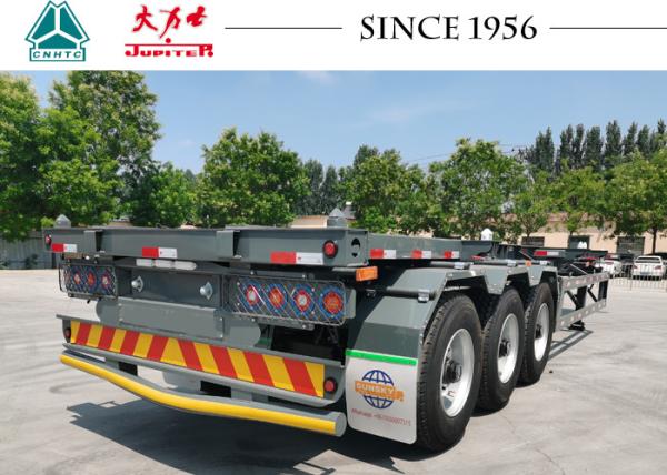Buy cheap 40FT Skeletal Chassis Semi Trailers Tri-Axle Skeleton Semi Trailer Container Trailer from wholesalers